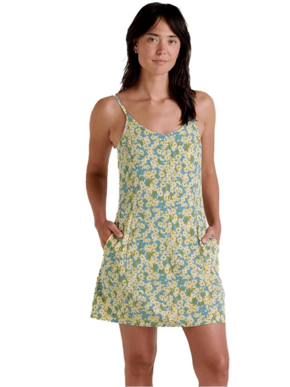 Toad&Co Sunkissed Skort Dress M Daisy Floral Built-In Shorts Spring 2025